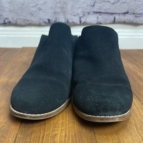 Toms Leila black suede mules size 8 - Picture 2 of 8